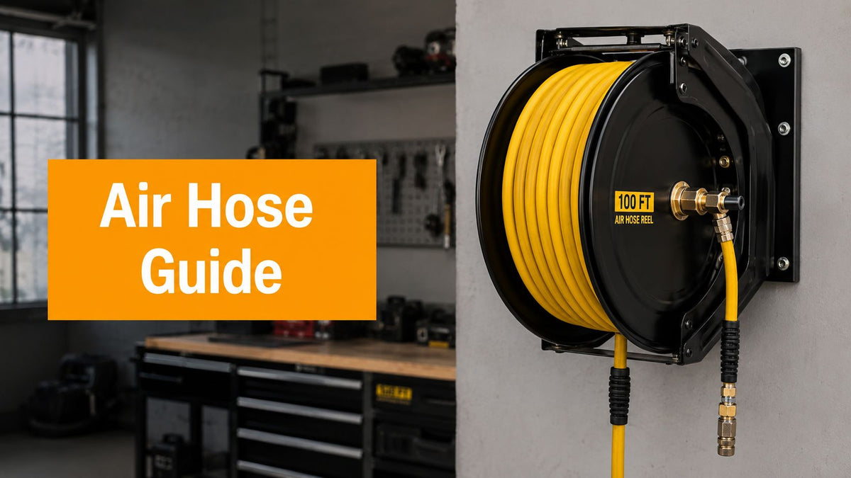 100 Foot Air Hose Reel Buyer's Guide and Setup Tips