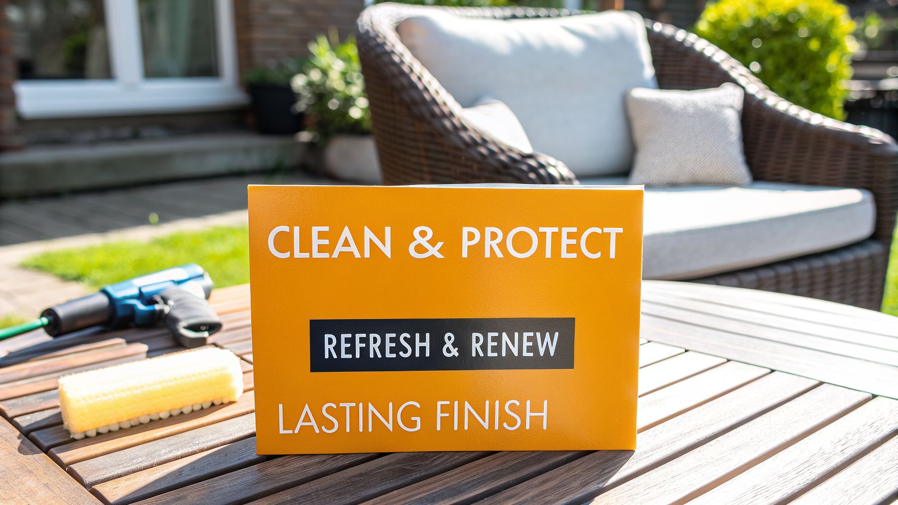 The Best Way to Clean Outdoor Furniture for a Lasting Finish