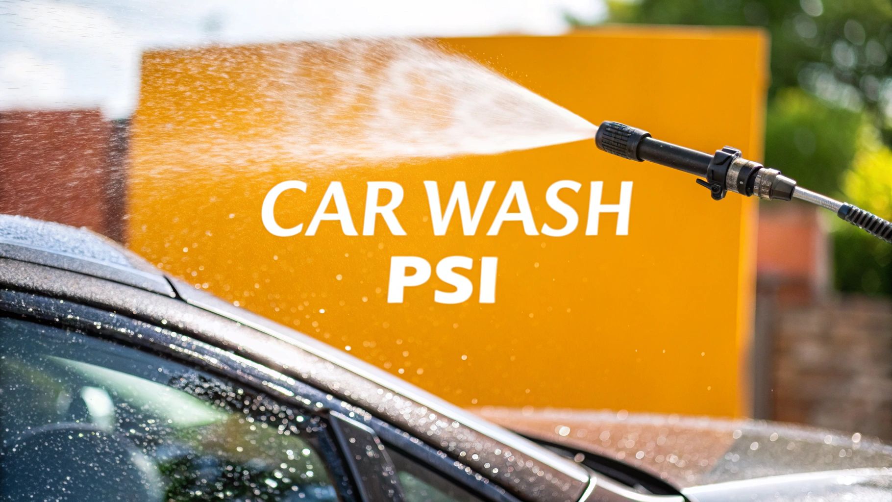 The Perfect Car Wash Pressure Washer PSI Guide