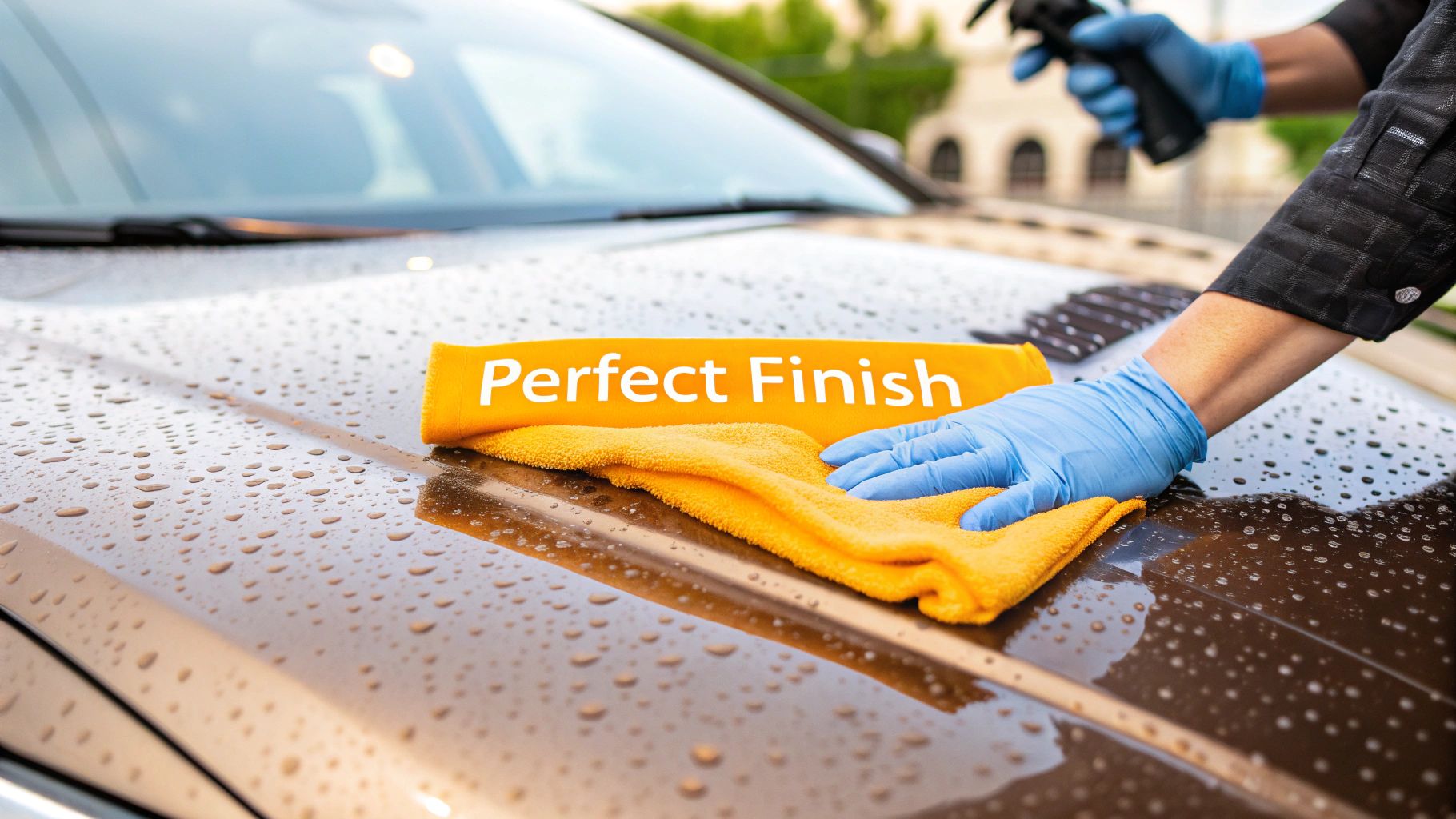 Dry Car With Chamois for a Perfect Finish