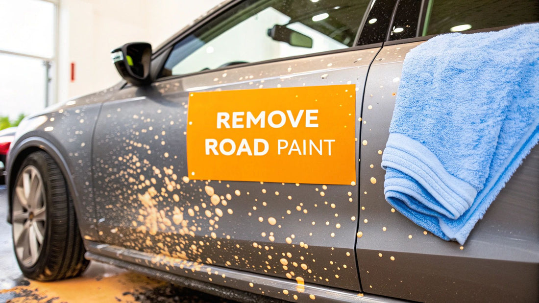 How to Remove Road Paint From a Vehicle Safely