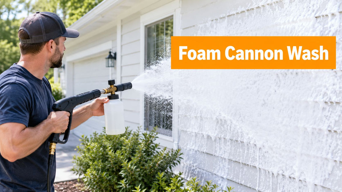 Foam Cannon House Wash: Step-by-Step Safe Guide