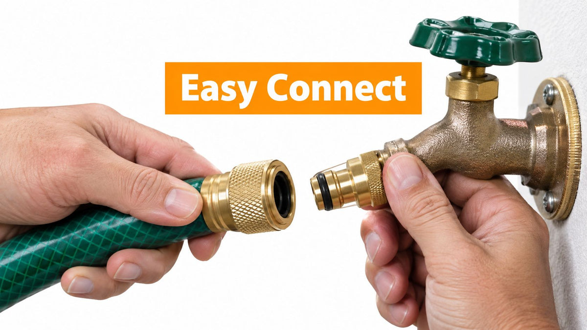 Garden Hose Easy Connect Fittings Explained