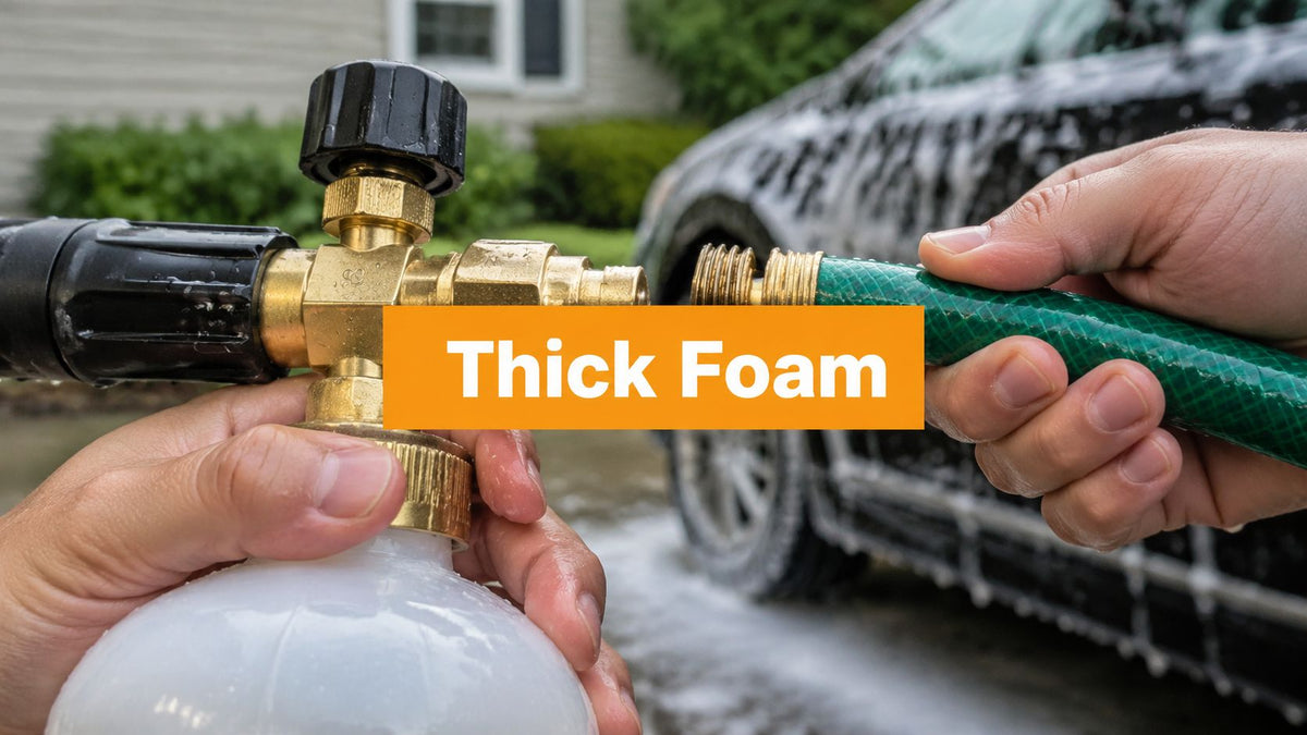 How to Connect Foam Cannon to Garden Hose for Thick Foam