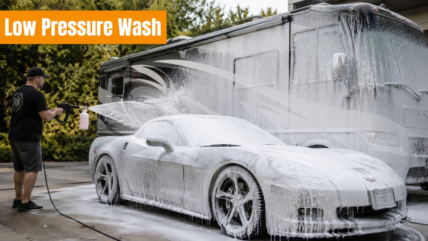 Low Pressure Washing Made Simple for Cars and RVs