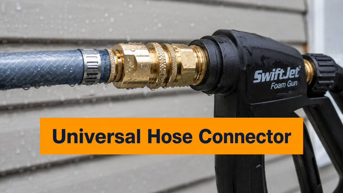 Universal Hose Connector Guide for SwiftJet Foam Guns