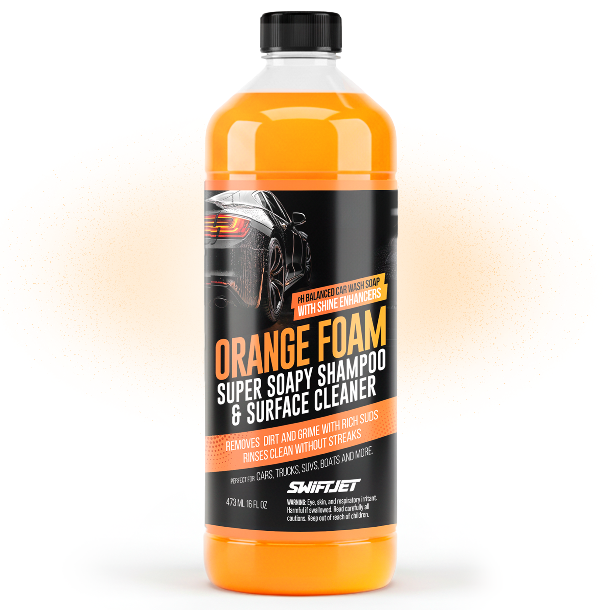 16oz Orange Foam Car Wash Soap