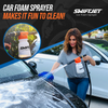 Image of Car Wash Foam Gun Sprayer with Thick Suds - Adjustable Water Pressure & Soap Ratio Dial - Foam Cannon Attaches to Any Garden Hose (Foam Sprayer)