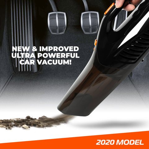 Car Vacuum Cleaner - High Powered 5 KPA Suction Handheld Automotive Vacuum - 12V DC 120 Watt - 14.5" Cord