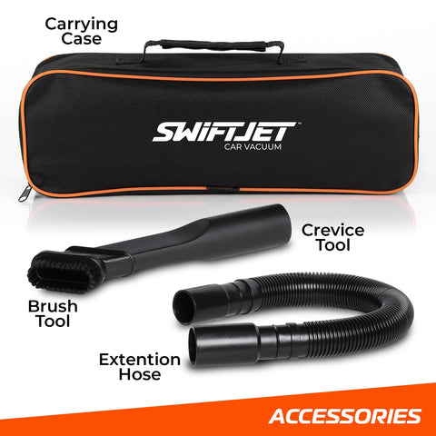 Car Vacuum Cleaner - High Powered 5 KPA Suction Handheld Automotive Vacuum - 12V DC 120 Watt - 14.5" Cord