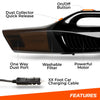 Image of Car Vacuum Cleaner - High Powered 5 KPA Suction Handheld Automotive Vacuum - 12V DC 120 Watt - 14.5" Cord
